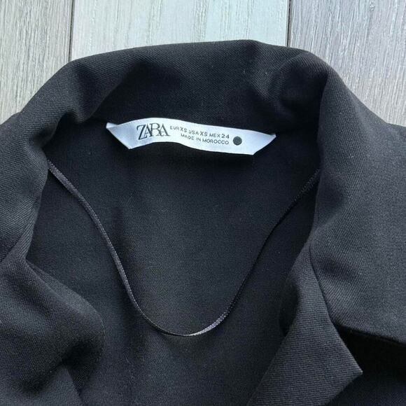 Black zara cropped long sleeve - Picture 3 of 4